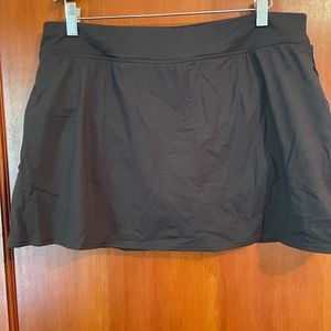 Lands End Women’s Swim Skirt Size 14 Brown